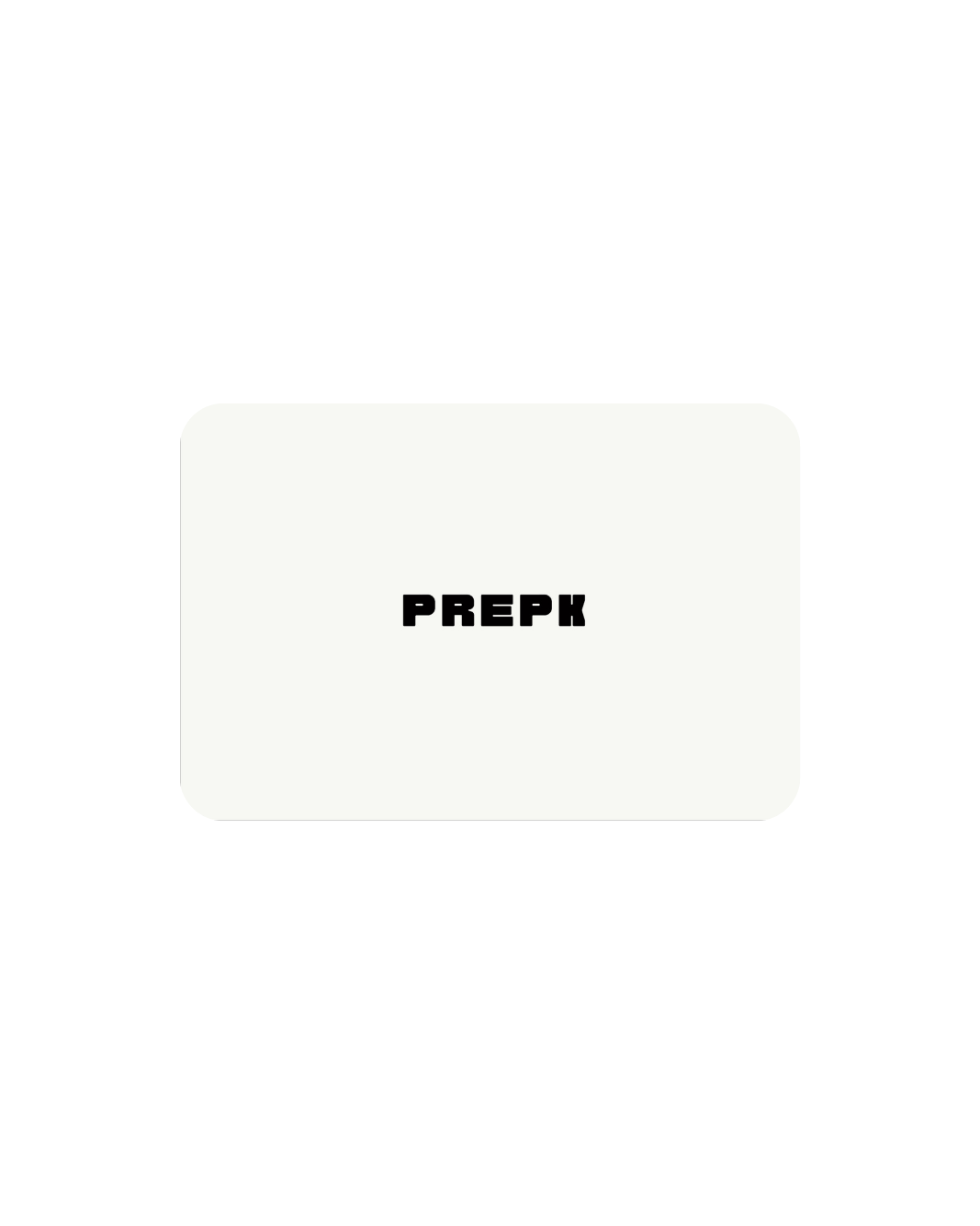 Carte cadeau PREPK